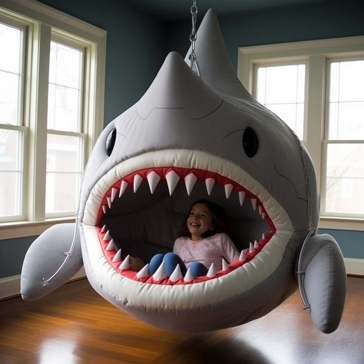Shark Hanging Loungers for Kids (8)