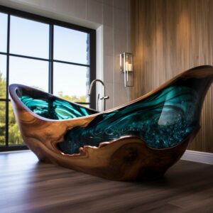 Stunning Wood and Epoxy Bathtubs (11)