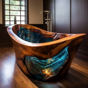 Stunning Wood and Epoxy Bathtubs (12)