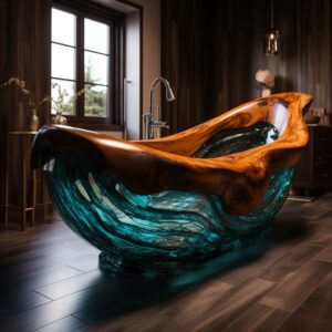 Stunning Wood and Epoxy Bathtubs (14)