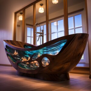 Stunning Wood and Epoxy Bathtubs (17)