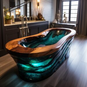 Stunning Wood and Epoxy Bathtubs (18)