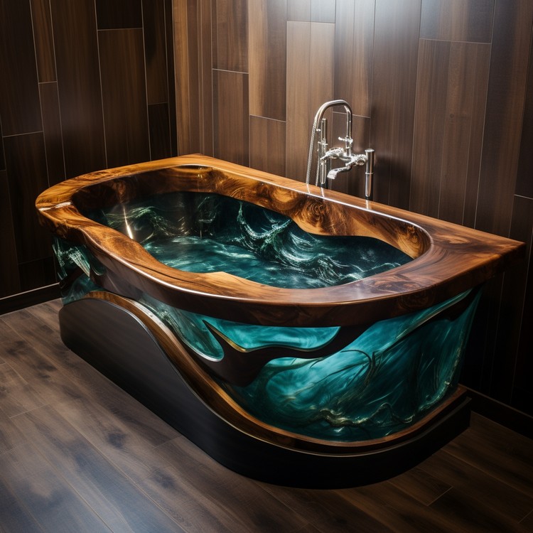 Stunning Wood and Epoxy Bathtubs (23)