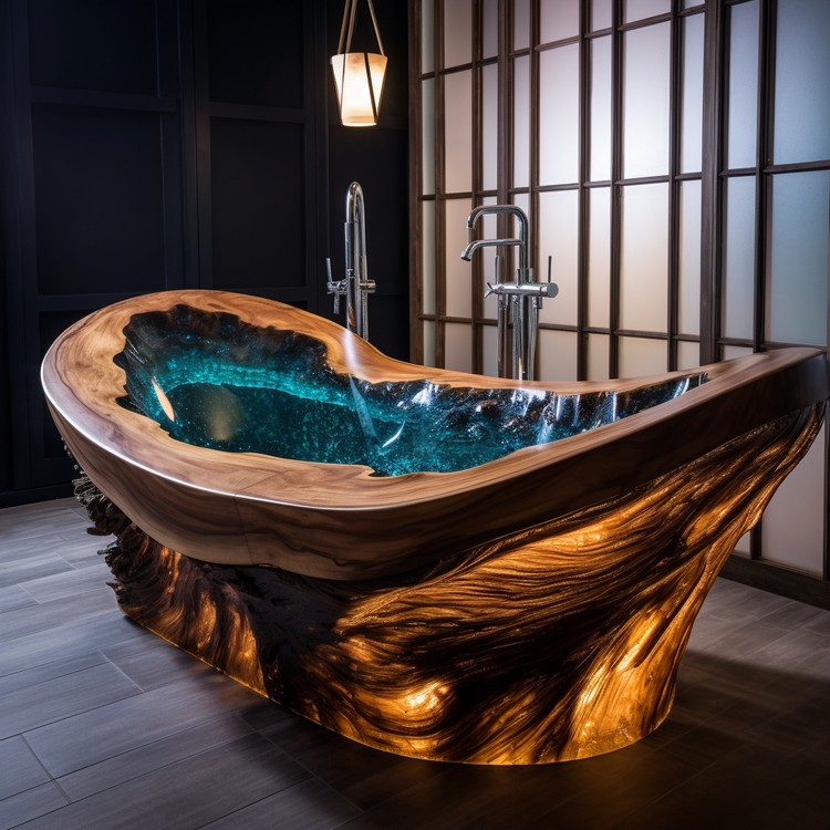 Stunning Wood and Epoxy Bathtubs (25)