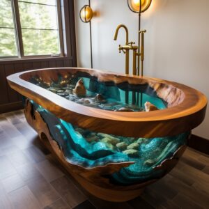 Stunning Wood and Epoxy Bathtubs (3)