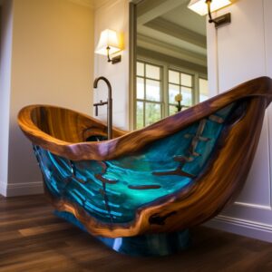 Stunning Wood and Epoxy Bathtubs (9)